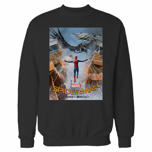 Your spider-man homecoming crewneck sweatshirt just got an update. This super comfortable and lighter weight crewneck will become your favorite go-to sweatshirt. The cozy spandex cuffs and waistband make this pill-resistant sweatshirt a fan favorite.And your group will look and feel their best in this premium ringspun cotton crew.